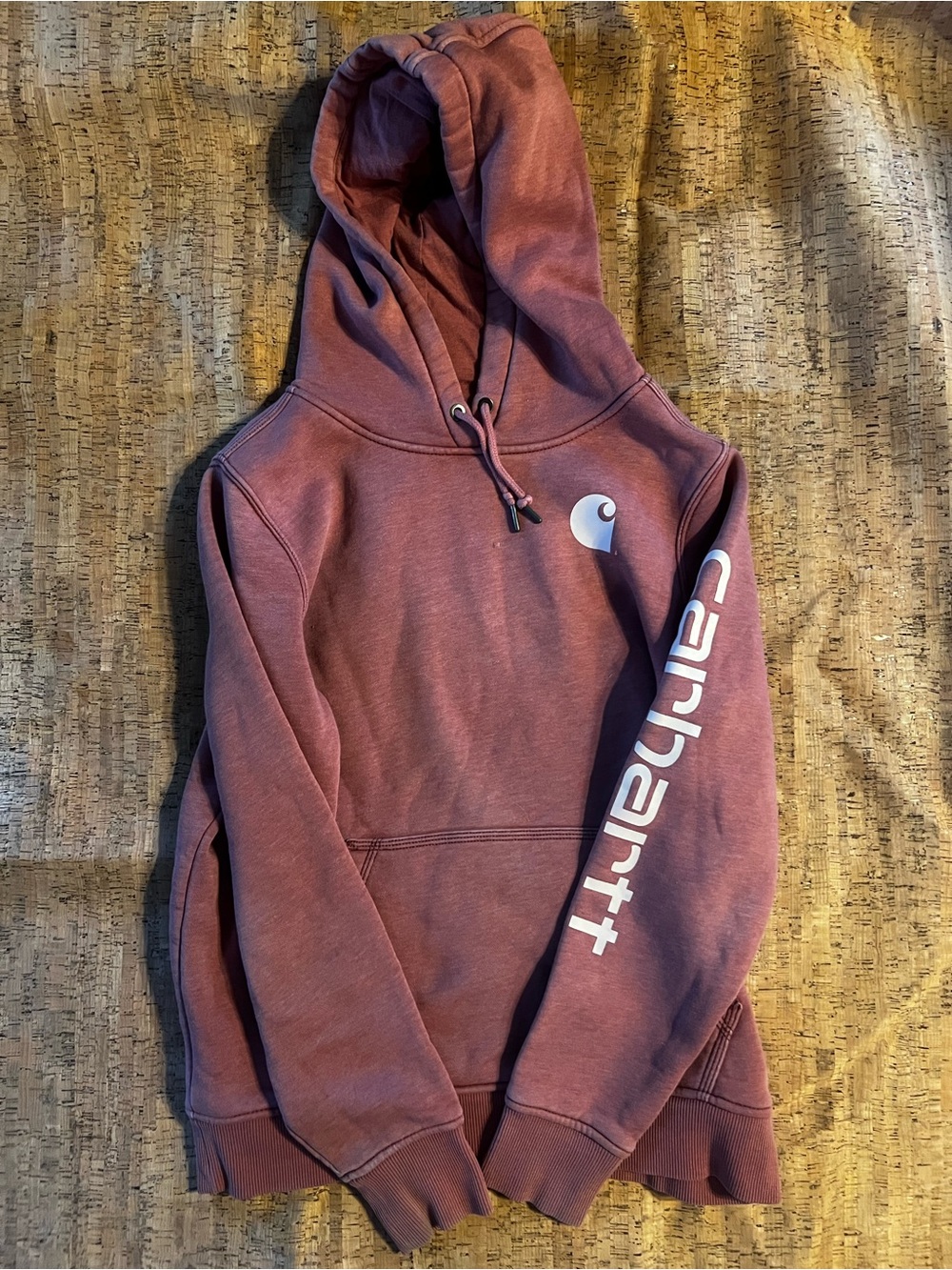 Carhartt Hooded Sweatshirt in Dusty Mauve